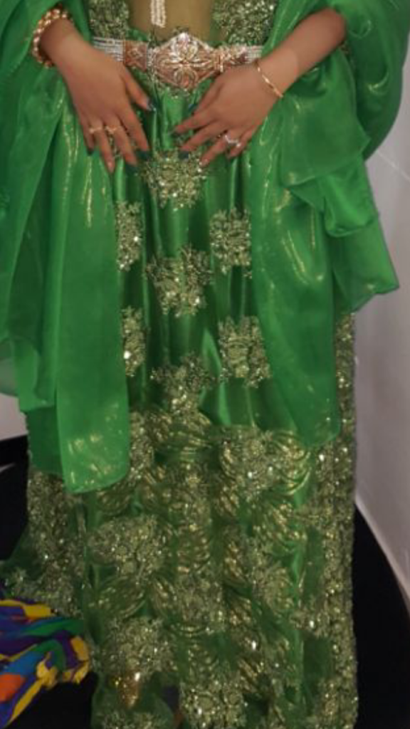 Boubou pour mariée à Djibouti