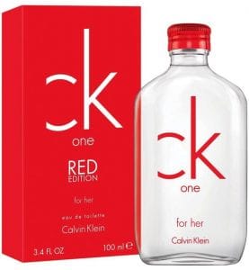 ck one red parfum femme provenance de la france