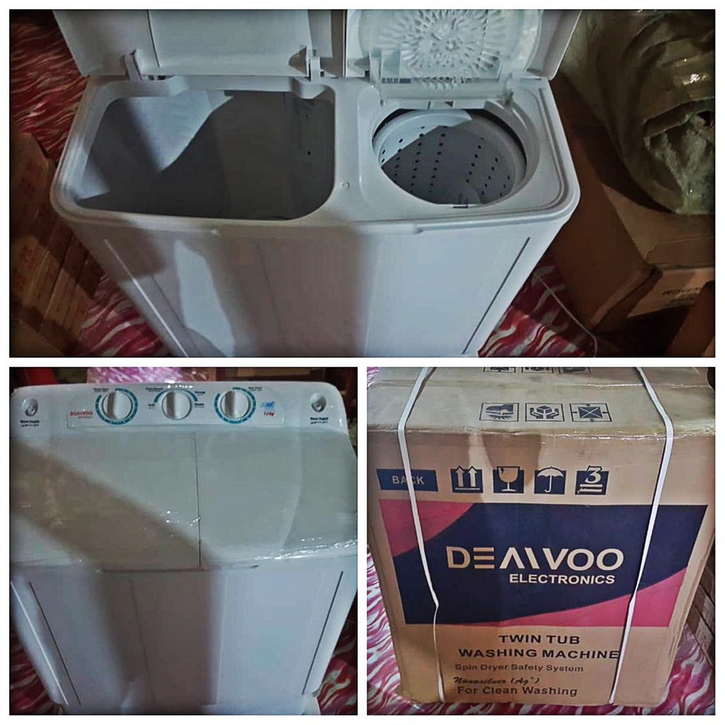 Twin tub Daewoo washing maching 7kg semi auto new à Djibouti