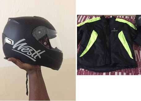 Casque moto/ jacket moto / gant cuire moto (import Americain)