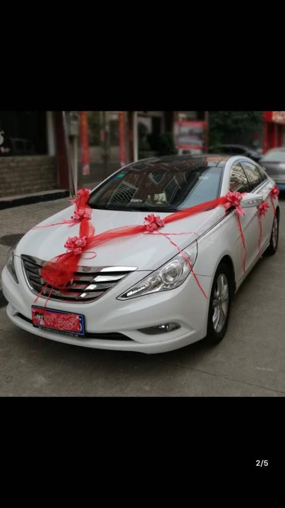 Decoration pour voiture de mariage