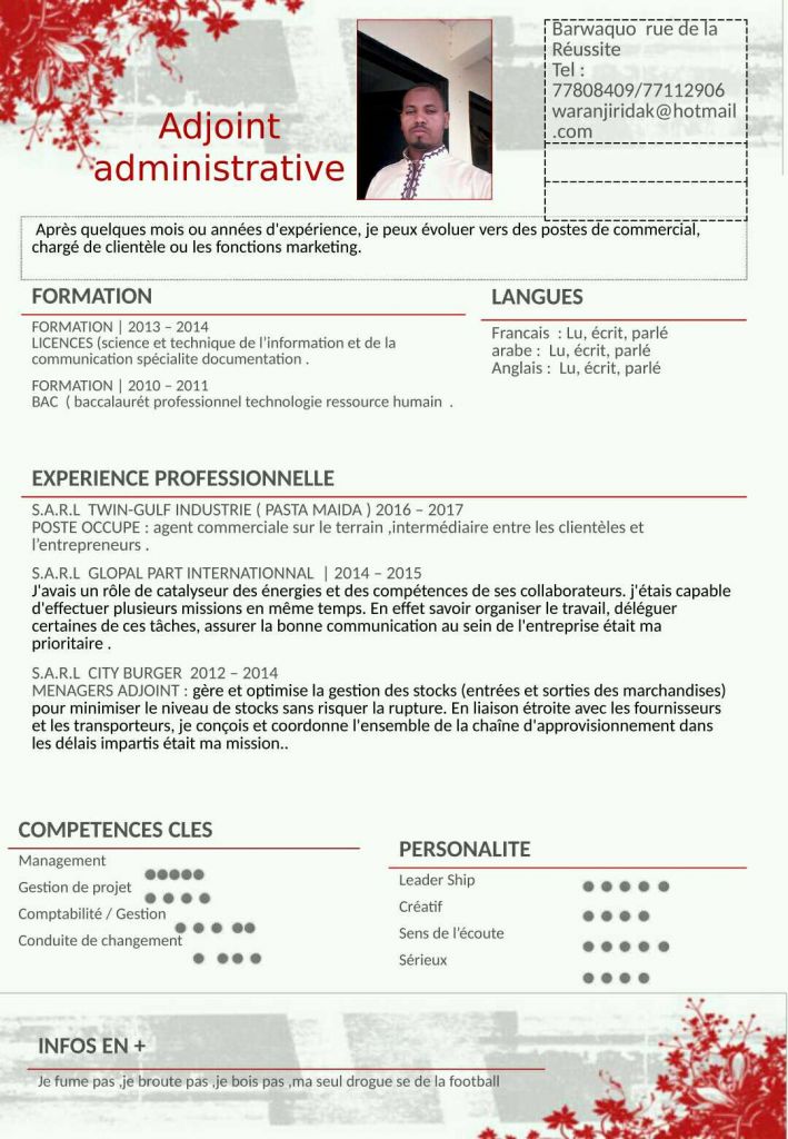 Agent commercial sur le terrain ou menager du tout options