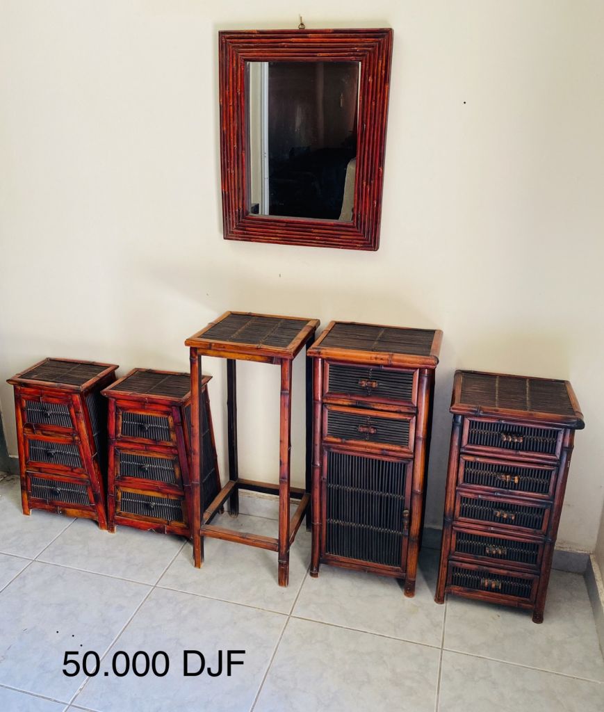 Ensemble meubles en bambou Djibouti Ensemble meubles en bambou Djibouti