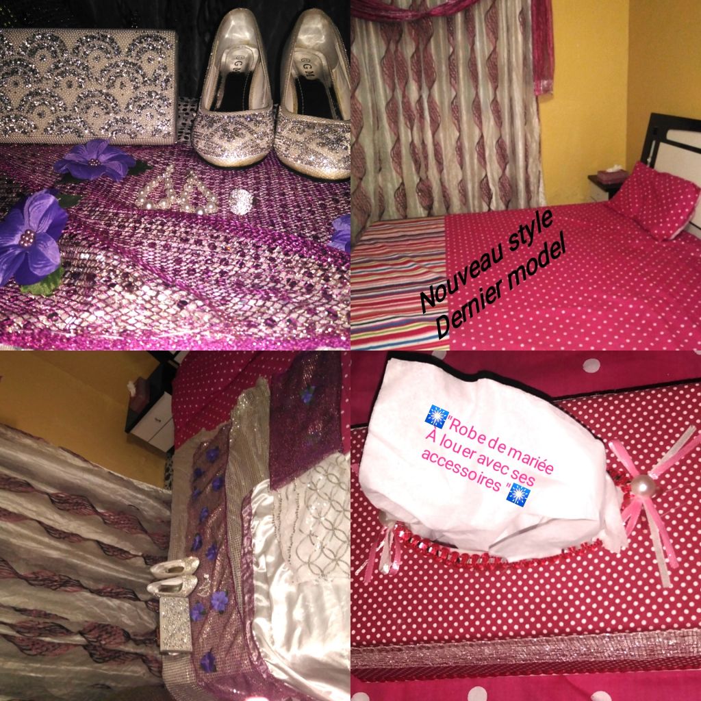 Boubou pour mariée et accessoires