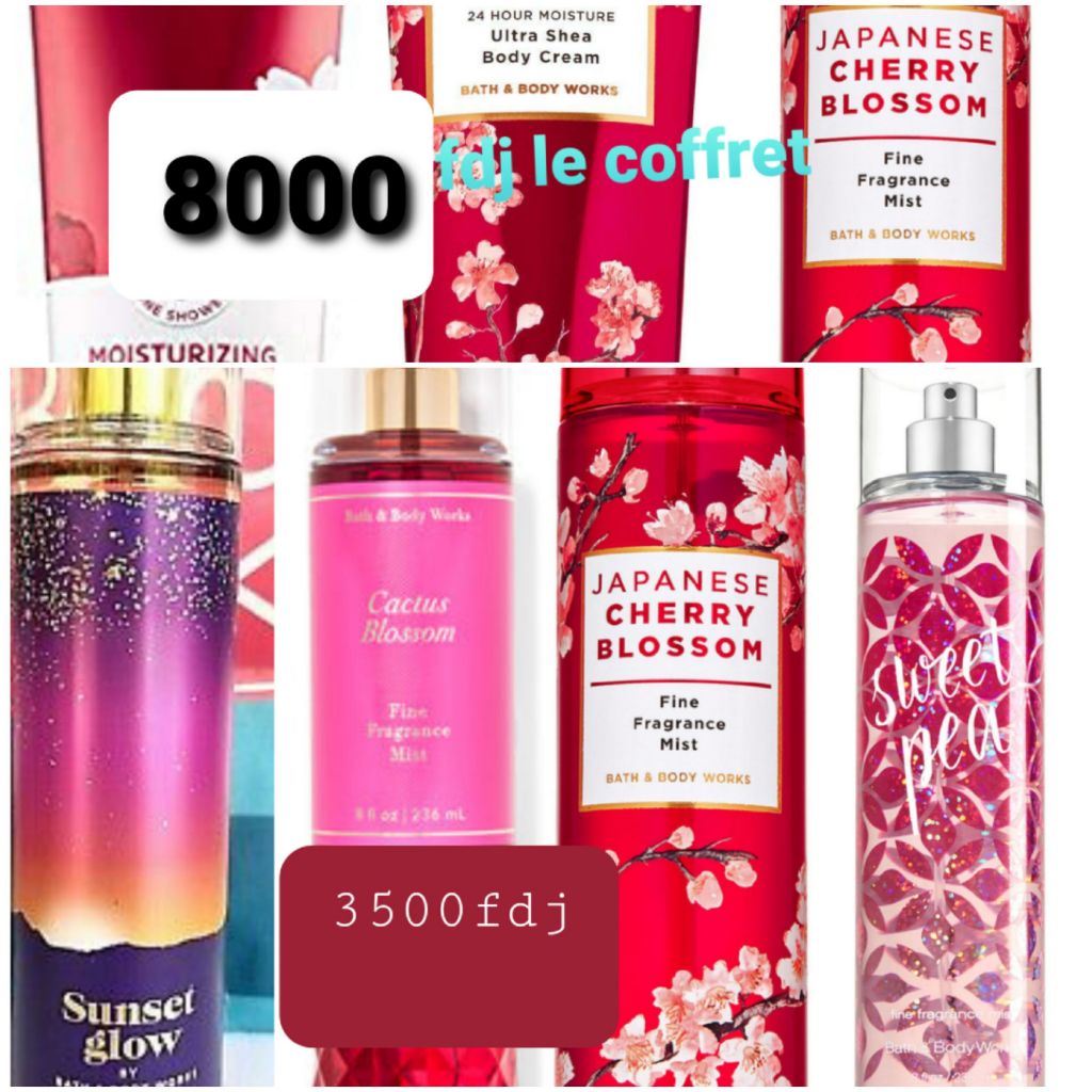 Spray et leur coffret gel douche crème parfumée