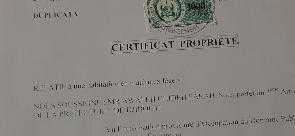 Parcelle avec certificat de propriété, 126 m2, Balbala