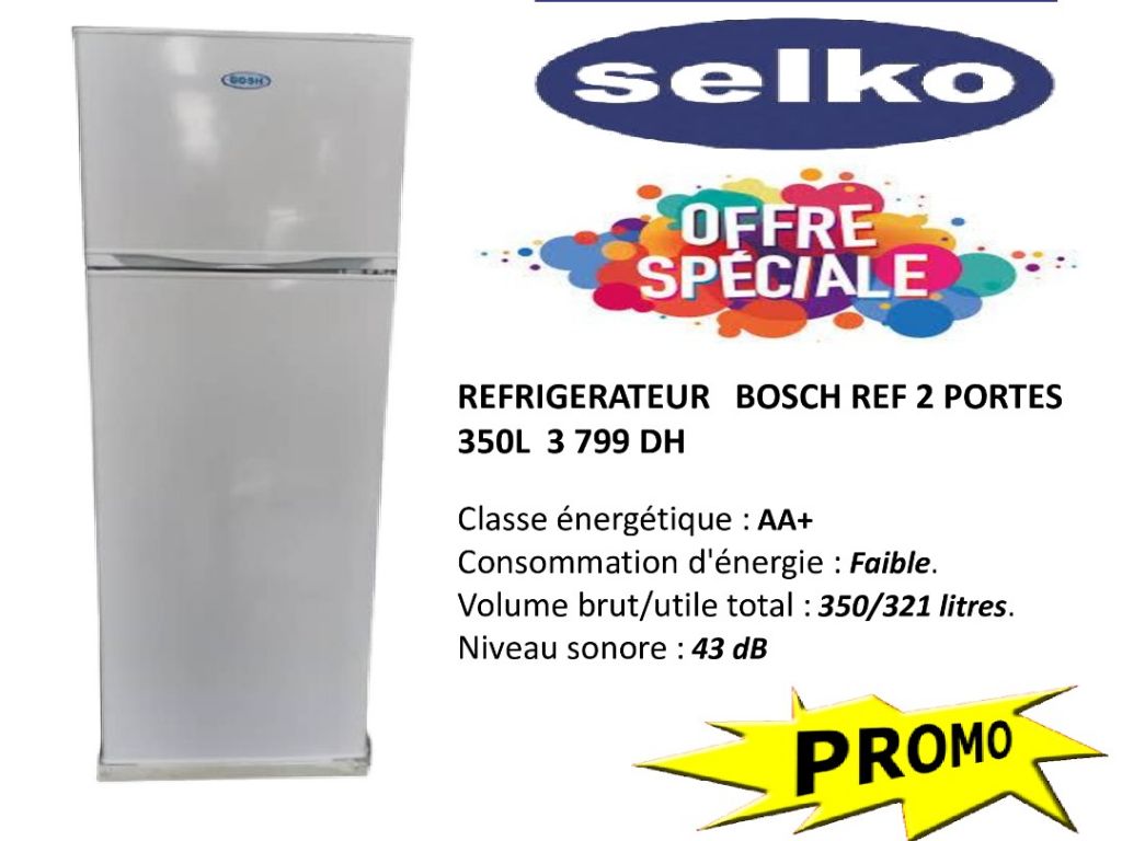 Promo Réfrigérateur Bosch 2 portes 350 L