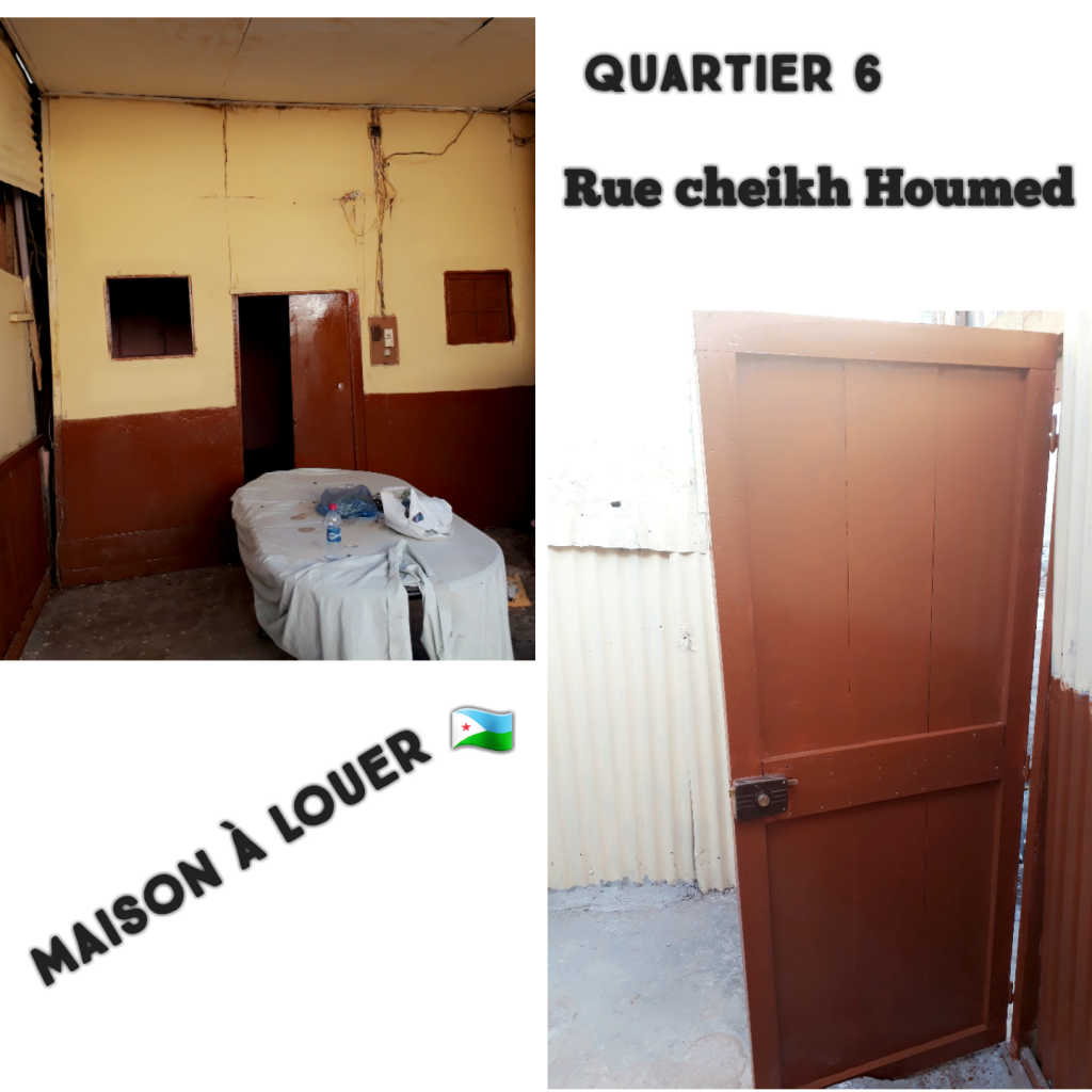 Maison Blanche à louer A Quartier 6 rue cheikh houmed