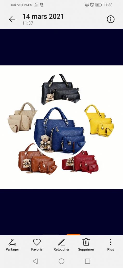 Sac à main 4pièces/ ensembles