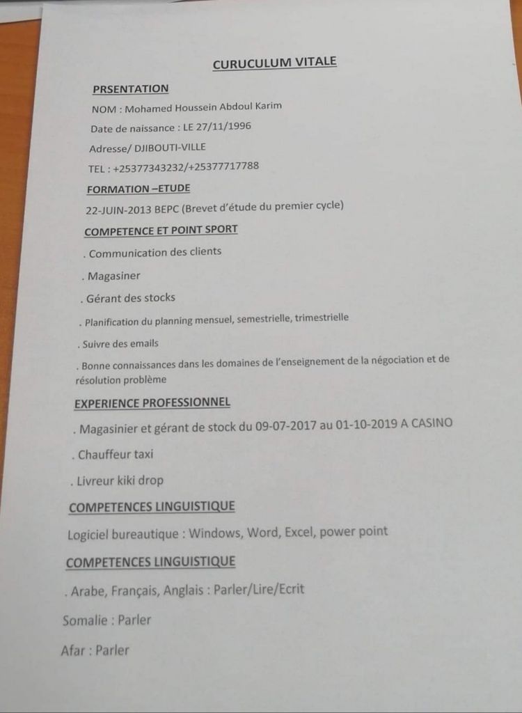 Chauffeur , Magasinier