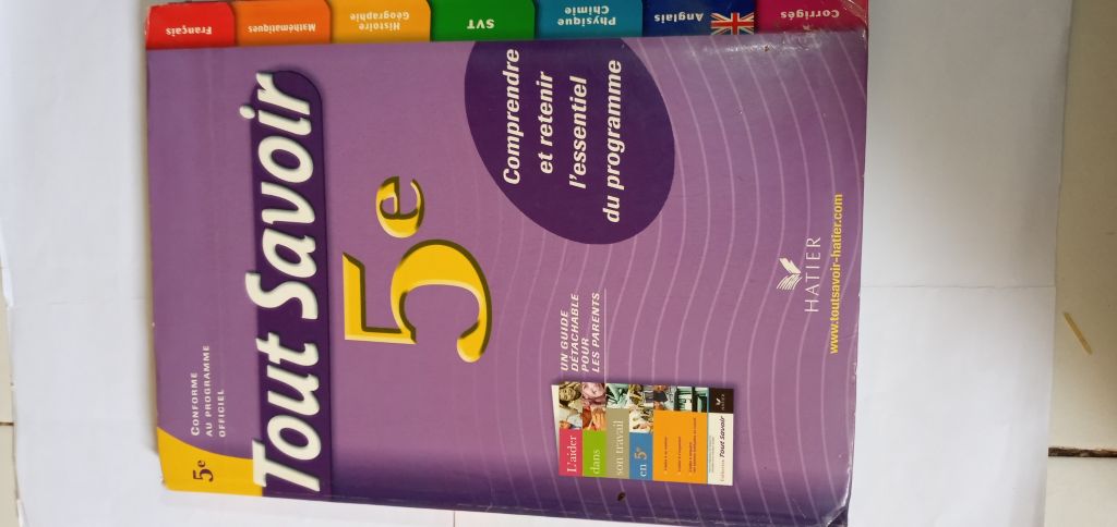 Tout savoir 5ème toutes les matières, tout neuf