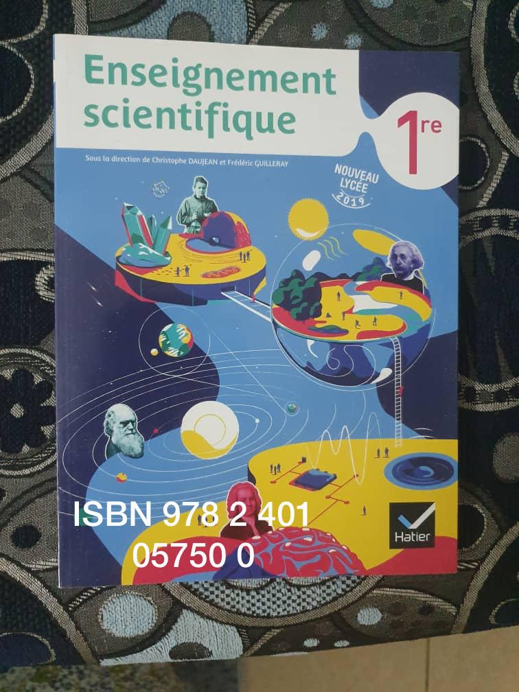 Vends livre d’enseignement scientifique