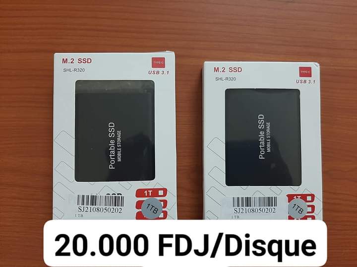Mini Disque Dur Neuf 20.000 FDJ