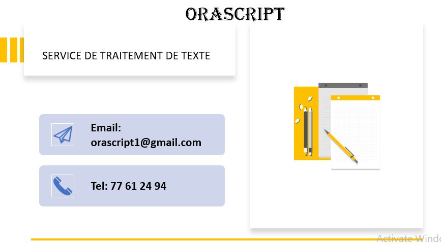 Orascript : Service de traitement de texte/correction/traduction