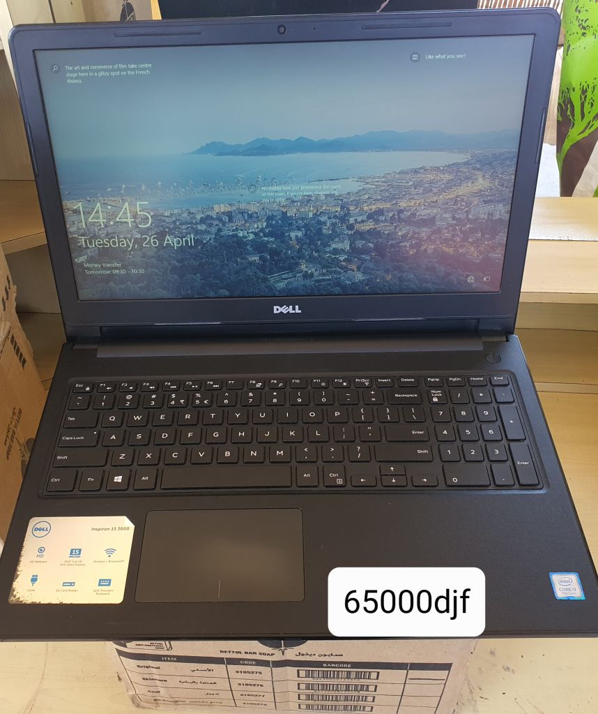 Dell laptop 15.6 inch i3 7th gen 8gb/1tb à Djibouti