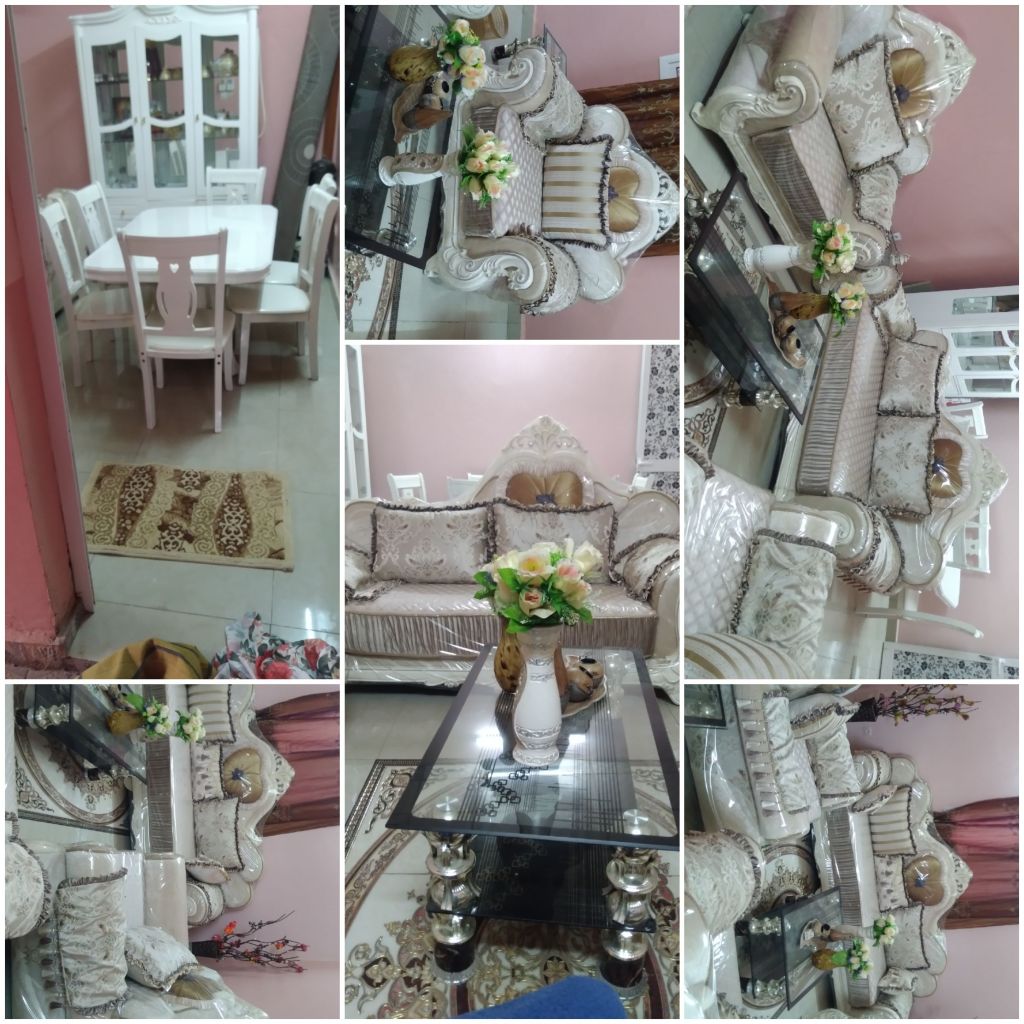 Meubles salon avec ses tables basses complet et accessoires