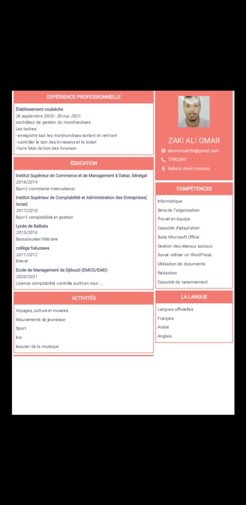 demandeur d\'emploi expérimenté