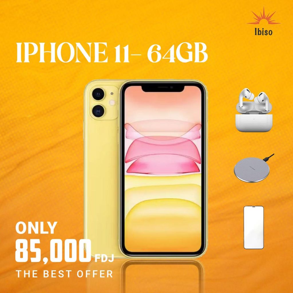 Téléphone IPhone 11-64GB original.