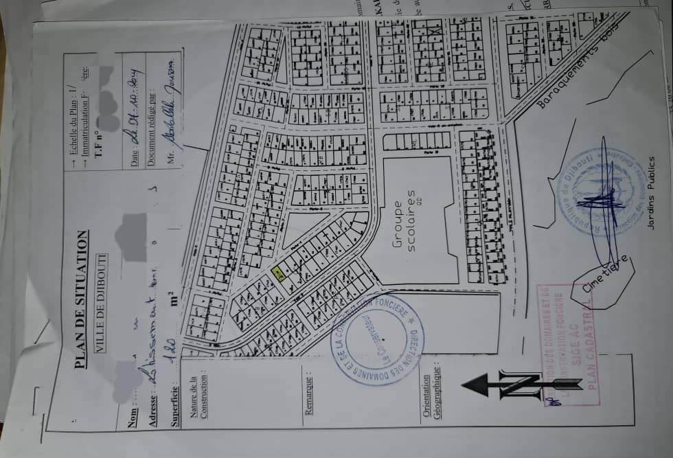 Terrain 120m² Barwaqo 2 Phase Titre Foncier