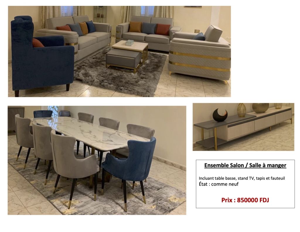 Ensemble Salon/Salle à Manger à Djibouti
