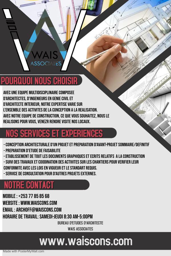 Bureau d\'etude Wais Associates pour tout vos projets de construction.