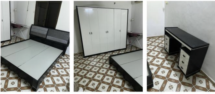 Meuble Chambre à coucher complète style Black & White