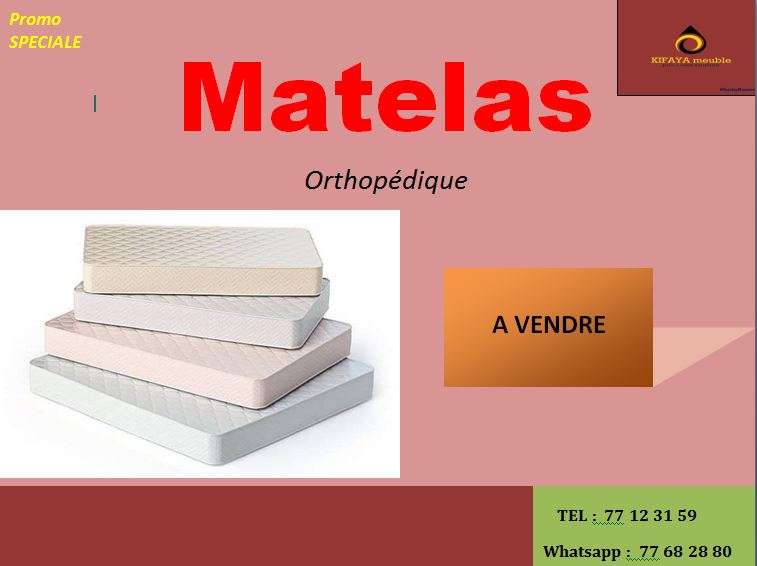 VENTE DE MATELAS ORTHOPEDIQUE