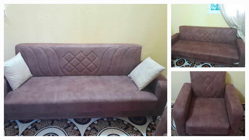 Meuble Canapé Turque 3-3-1-1 presque neuve