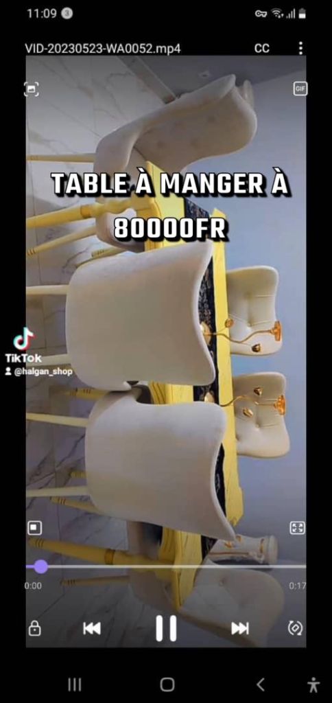 Table a Manger avec 6 chaises