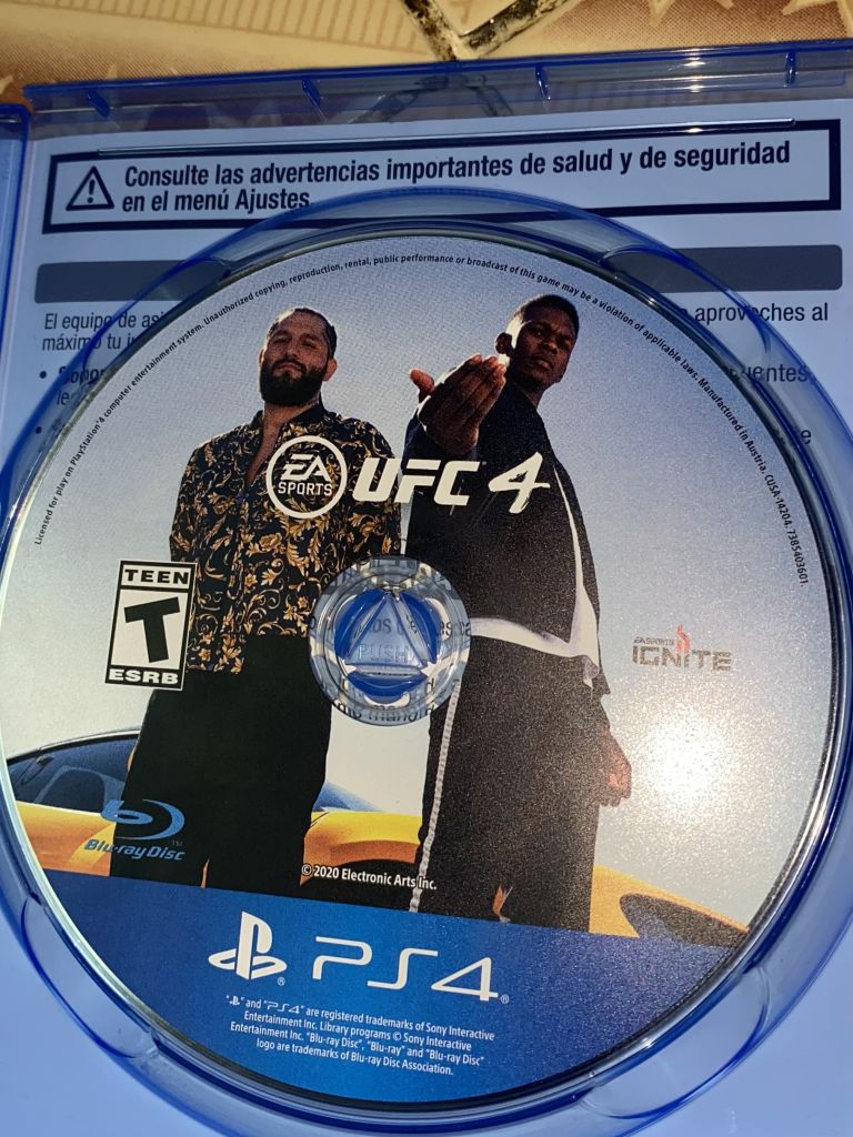 диск ufc на playstation 4
