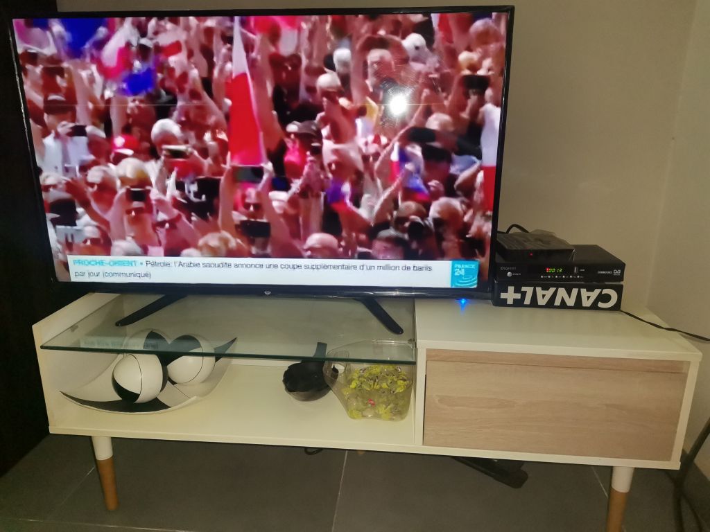 Télévision et table basse