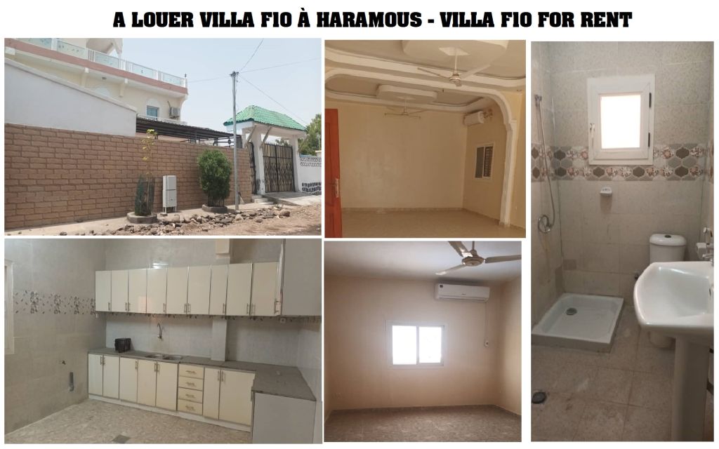 À Louer Villa F10 à Haramous / For Rent: 10-Bedroom Villa in Haramous / للإيجار: فيلا بـ 10 غرف في هارموس /
