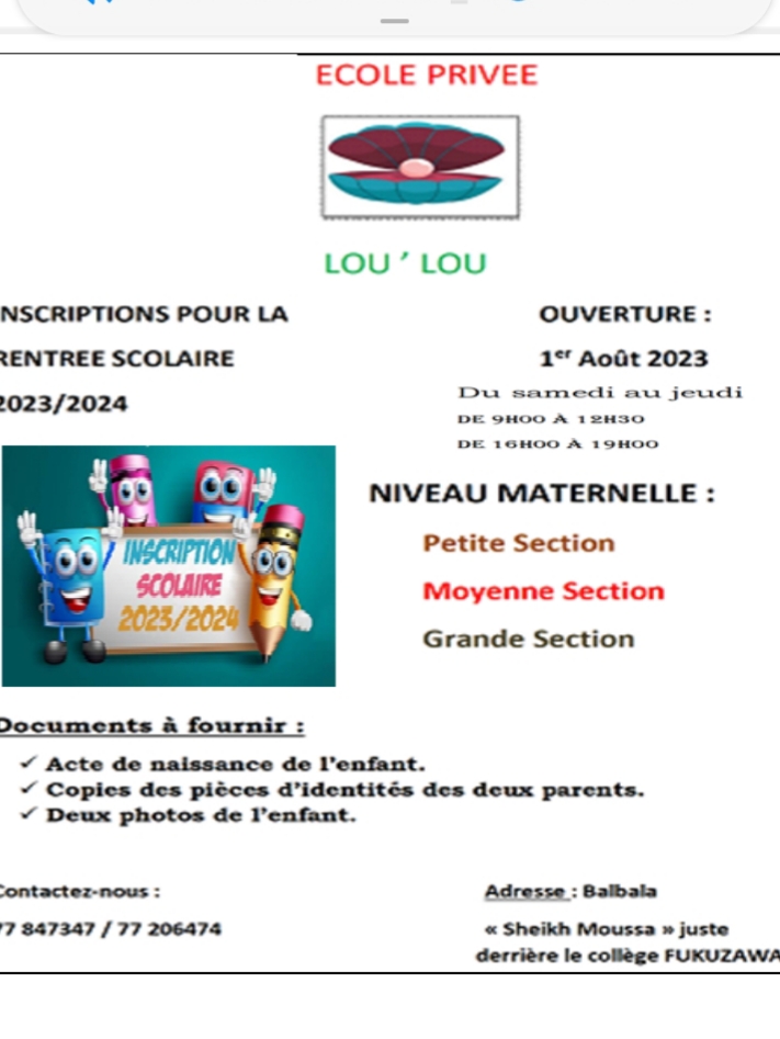 Ecole maternelle