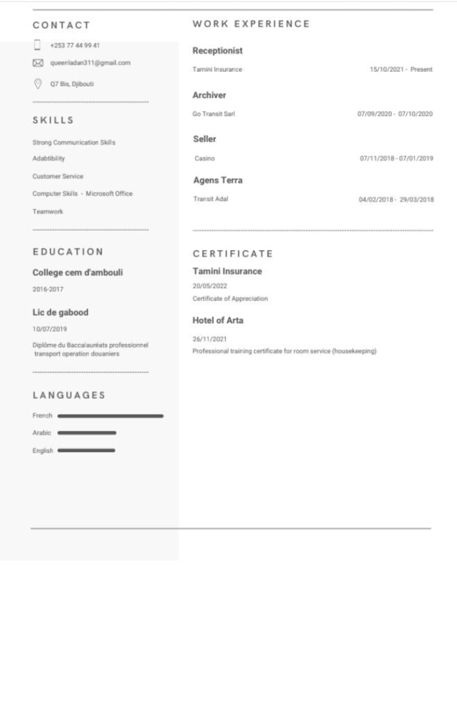 Je cherche du travail