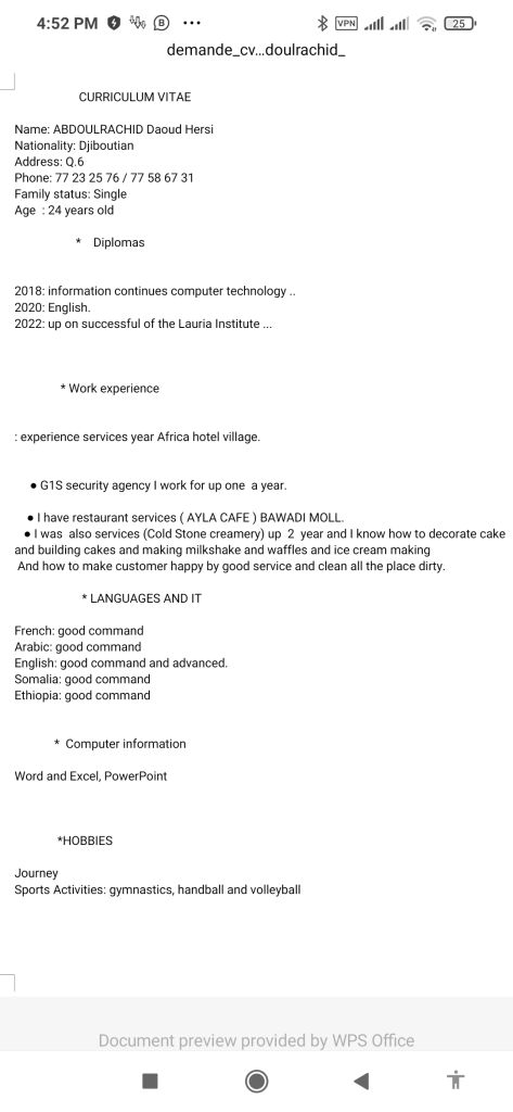 Cherche emploi