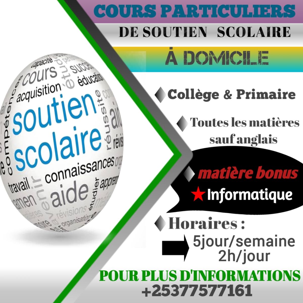 Cours soutien à domicile