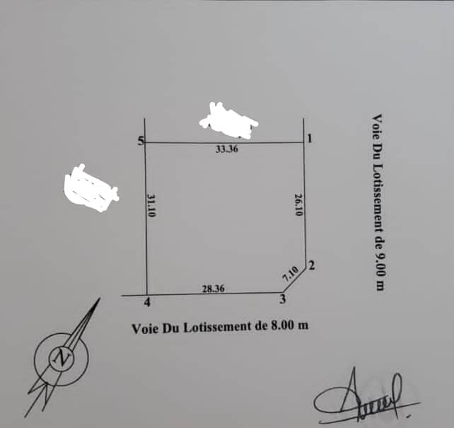 Terrain 1025 m² à Gabode 2