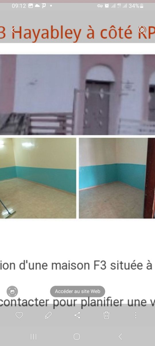 Location d\'une maison F3 située à Hayabley à côté de RPP