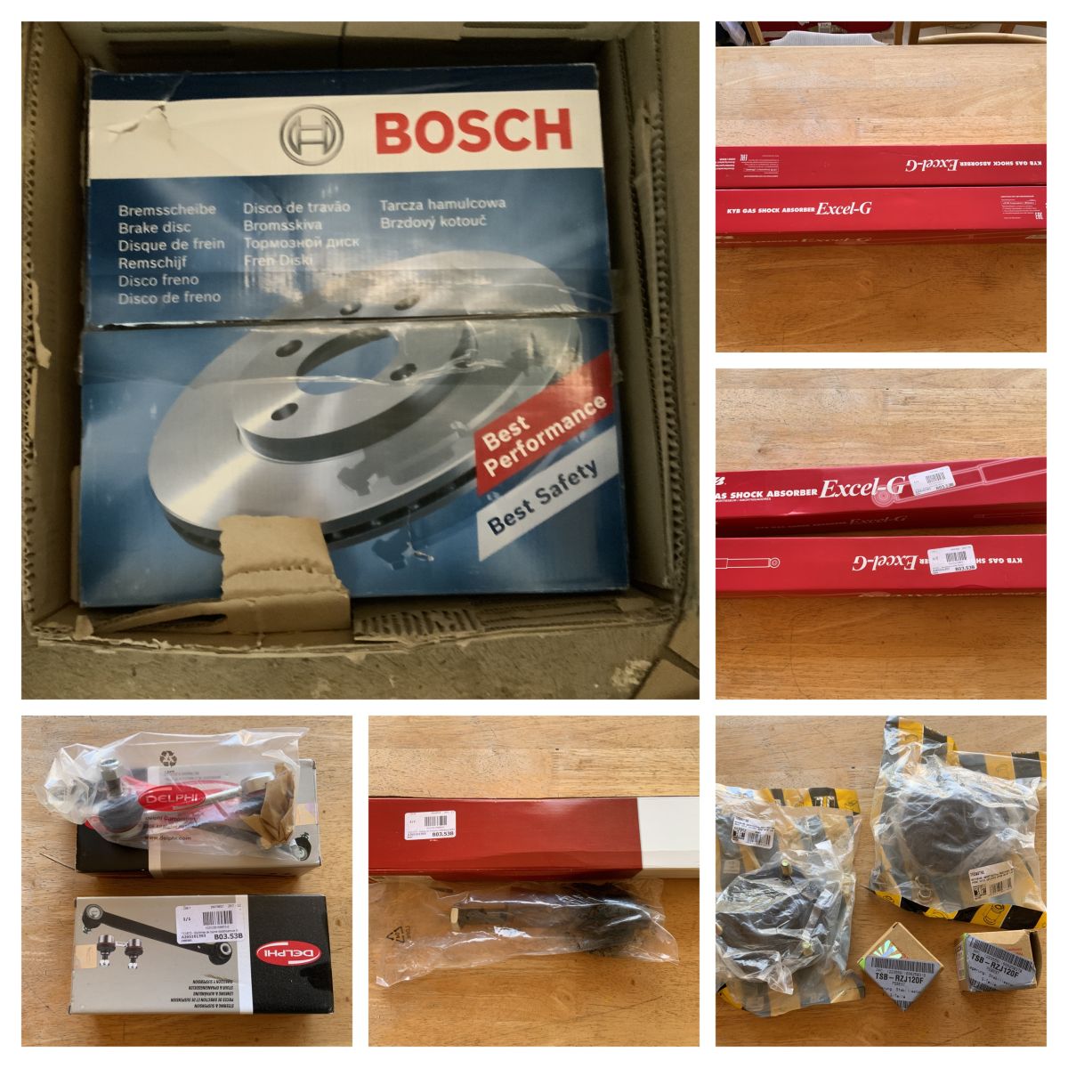 Pièces auto neuves pour Land Cruiser J10 - Amortisseurs, rotule, biellettes, disques de frein