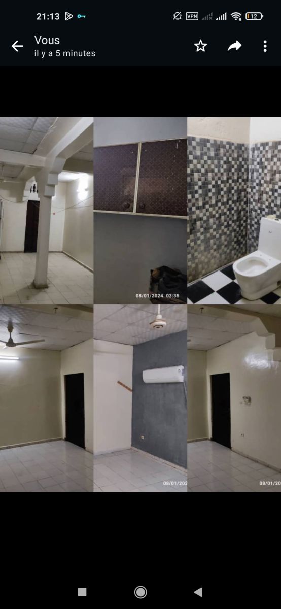 Maison F3 avec grand salon et armoire à Balbala Q5