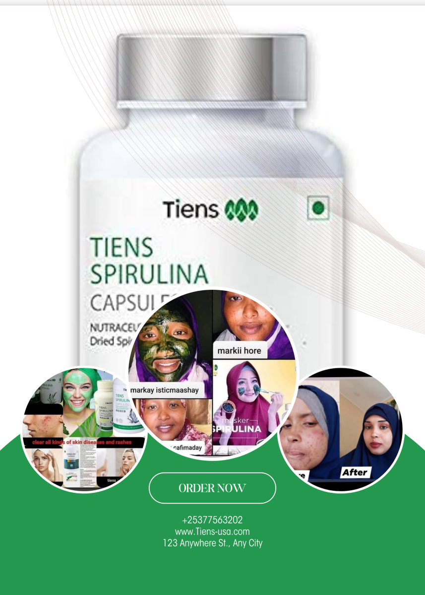Spirulina Capsules for Clearing Skin Diseases and Rashes à Djibouti