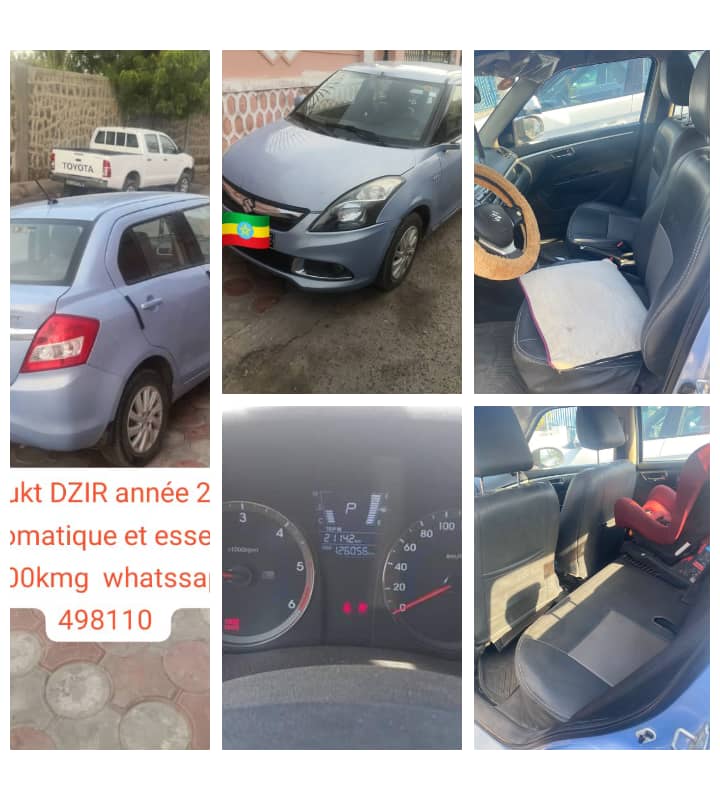 Suzuki Swift Dzire 2017, automatique, climatisation, Bluetooth, bon état