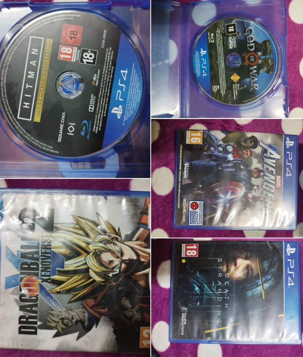 Jeux PS4 à vendre : Dragon Ball Xenoverse 2, Death Stranding, God of War, Hitman