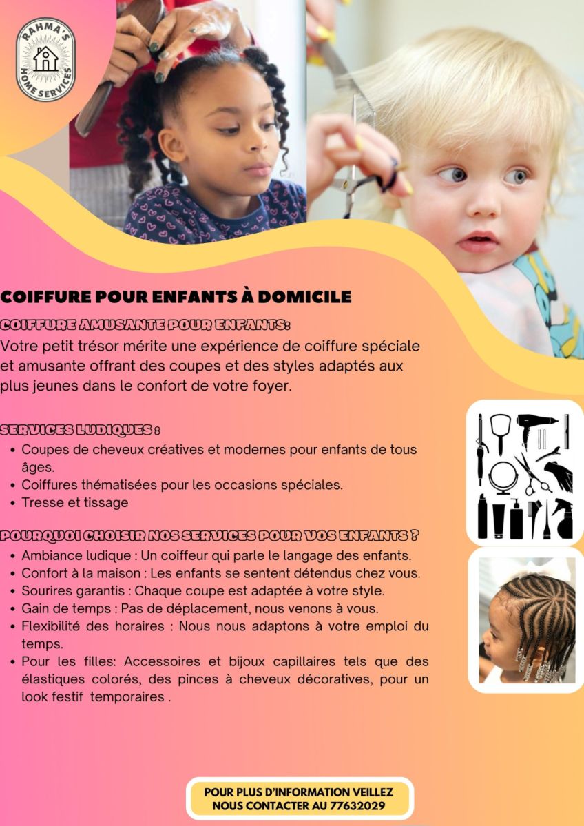 Coiffure à domicile pour enfants - Professionnels de la coiffure