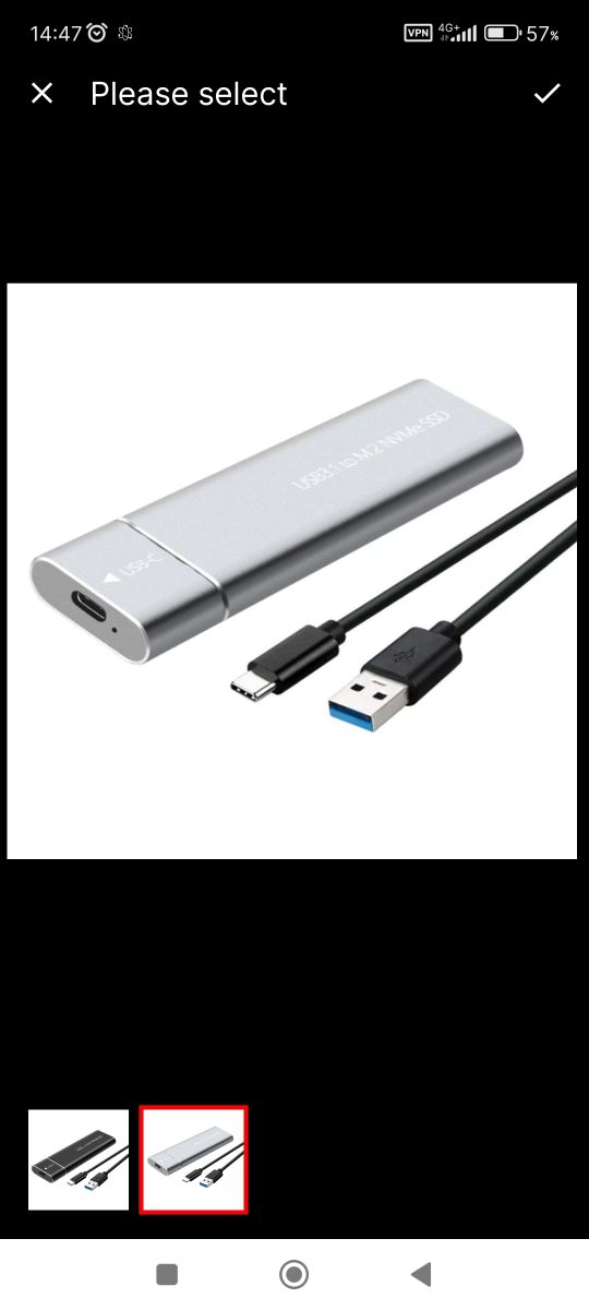 Adaptateur SSD pour SSD externe