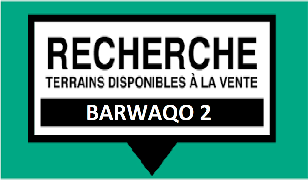 Parcelles à vendre à Barwaqo 2 avec TIF et plan de masse