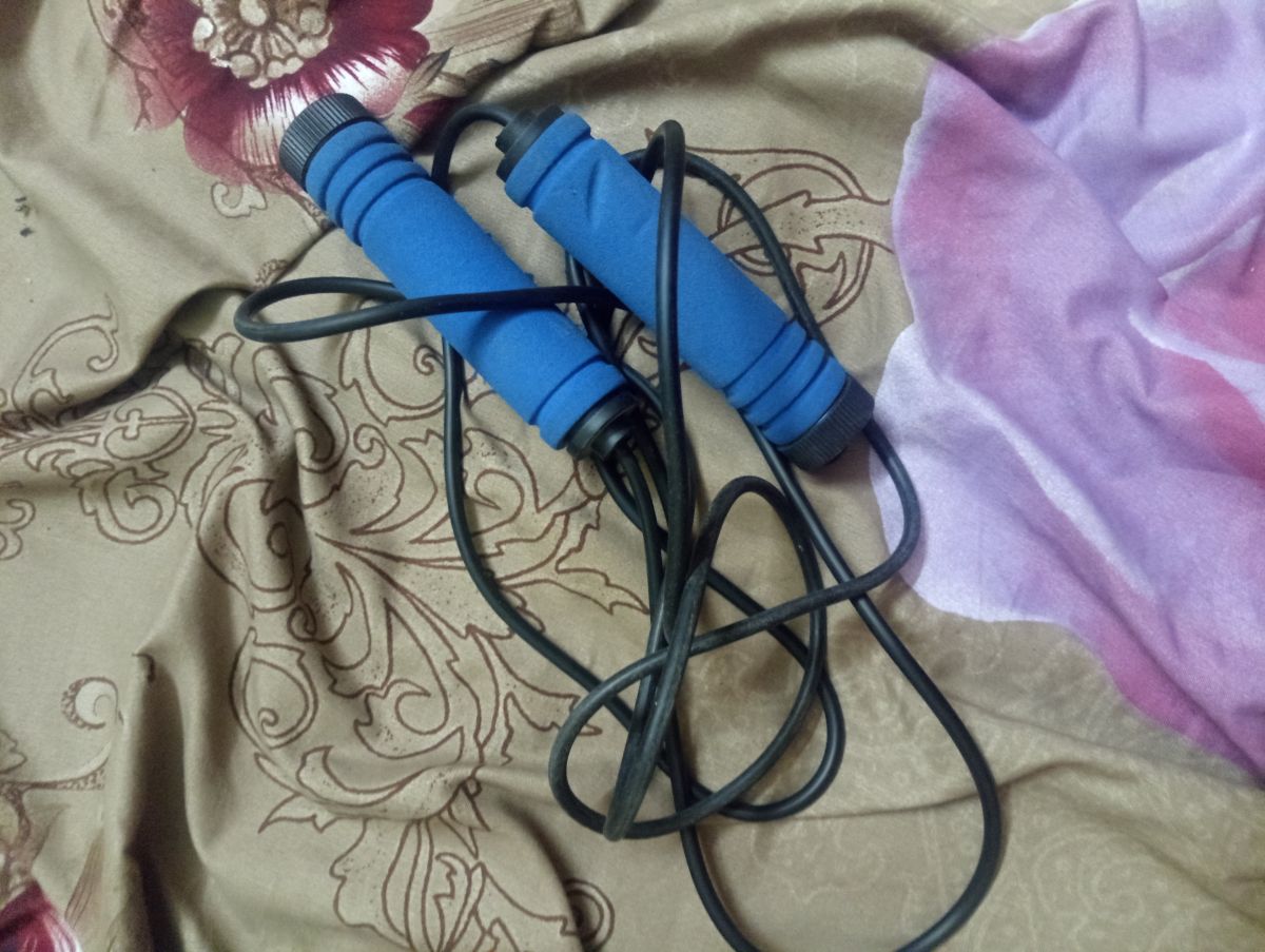 Corde à sauter bleue pour boxe