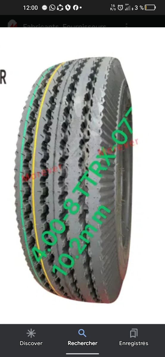 Pneus Bajaj et Tata d\'occasion à prix spécial