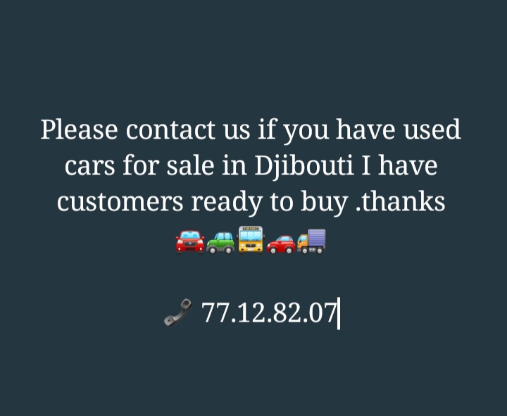 Service automobile d\'occasion à Djibouti