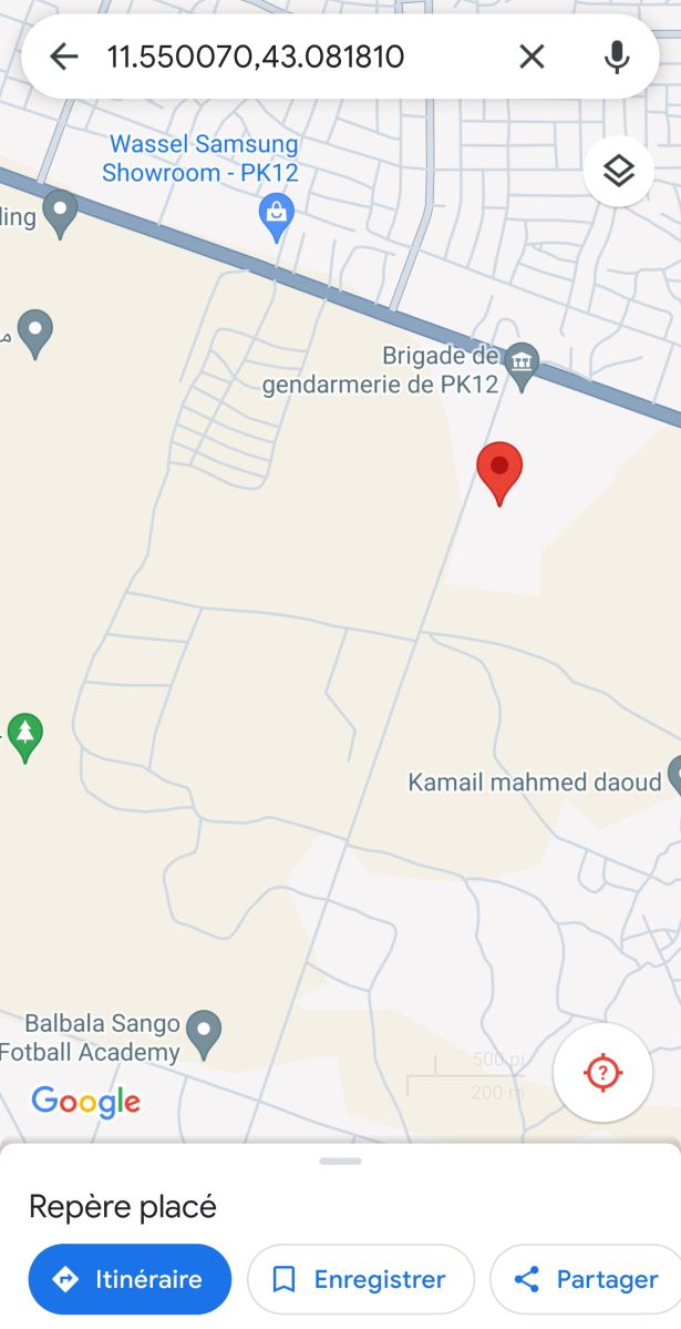 Terrain titré de 163 m2 à Cité Nassip